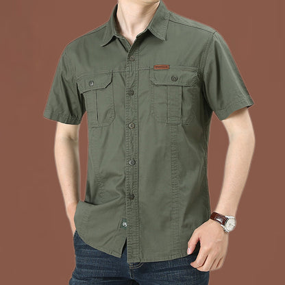 Men's Casual Long-Sleeved Cotton Shirt