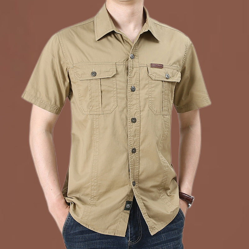 Men's Casual Long-Sleeved Cotton Shirt