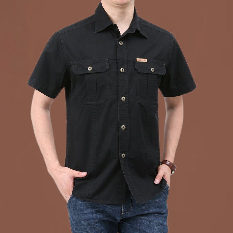 Men's Casual Long-Sleeved Cotton Shirt