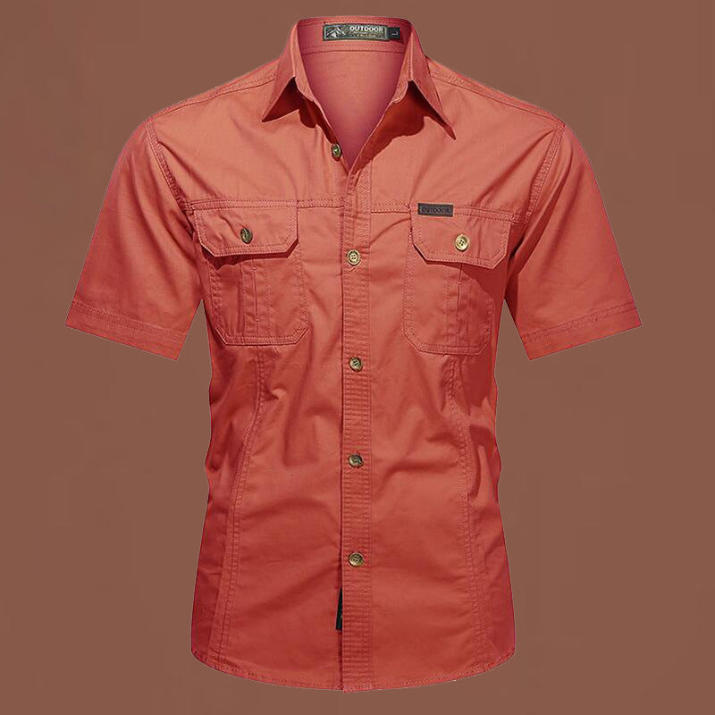 Men's Casual Long-Sleeved Cotton Shirt