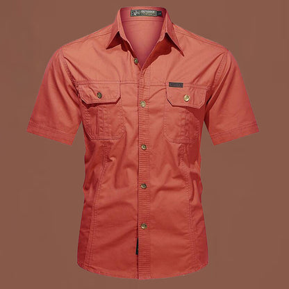 Men's Casual Long-Sleeved Cotton Shirt