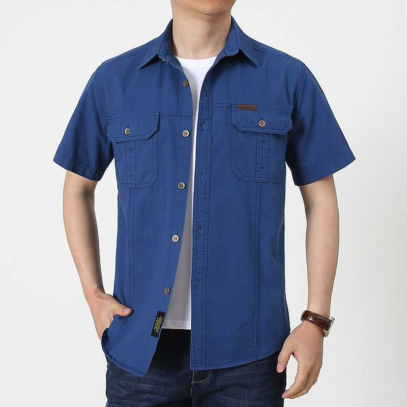 Men's Casual Long-Sleeved Cotton Shirt