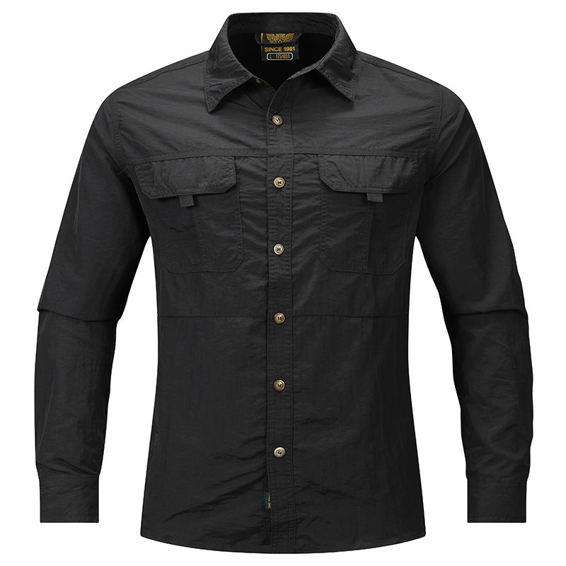Men's Casual Long-Sleeved Cotton Shirt