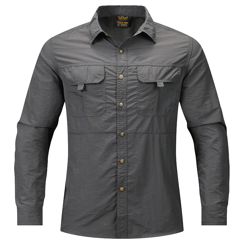 Men's Casual Long-Sleeved Cotton Shirt