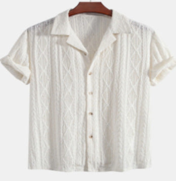 Men's Casual Loose Fit Beach Shirt