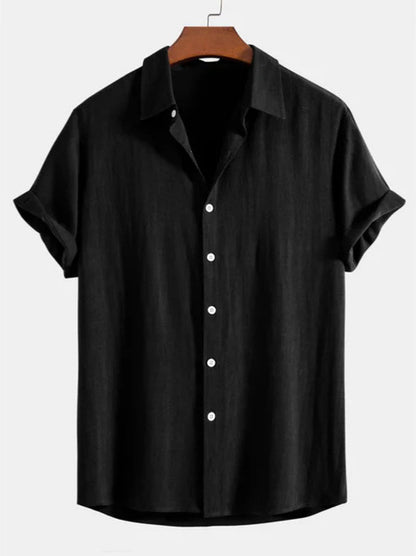 Men's Casual Loose Fit Beach Shirt
