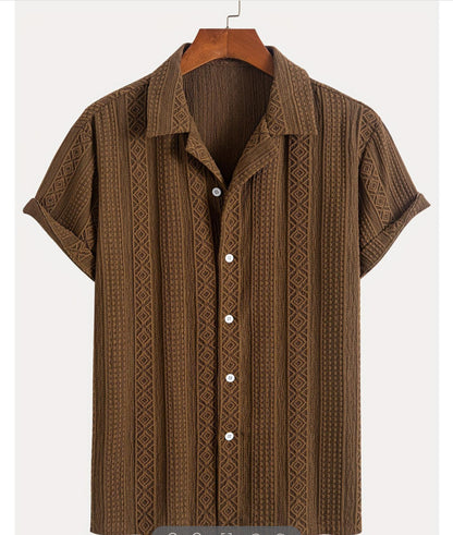Men's Casual Loose Fit Beach Shirt