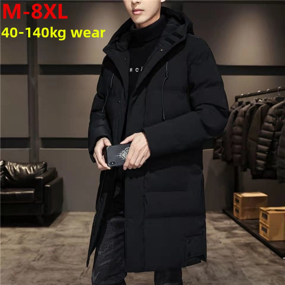 Men's Casual Mid-Length Cotton-Padded Winter Coat
