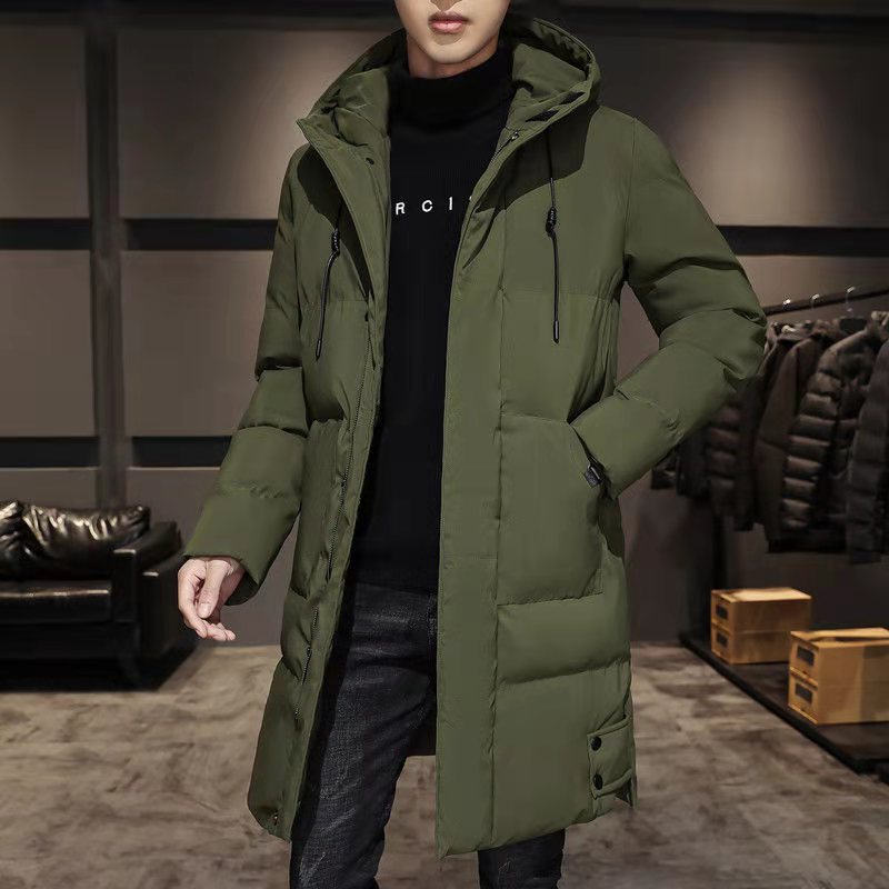Men's Casual Mid-Length Cotton-Padded Winter Coat
