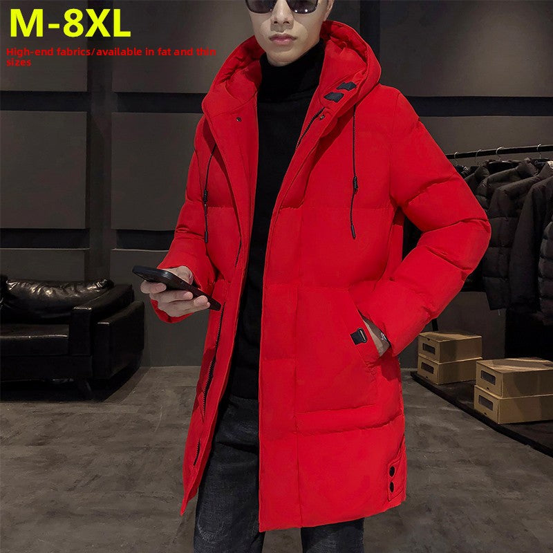 Men's Casual Mid-Length Cotton-Padded Winter Coat