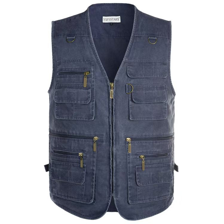 Men's Casual Multi-Pocket Denim Vest