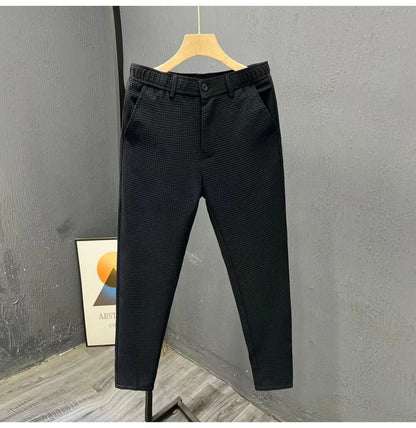 men's casual pants slim straight suit pants