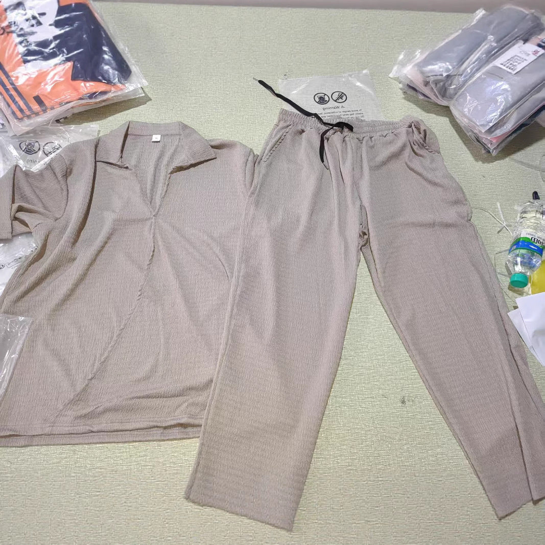 Men's Casual Shirt and Pants Set