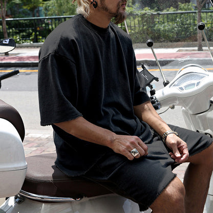 Men's Casual Short Sleeve Shorts Set