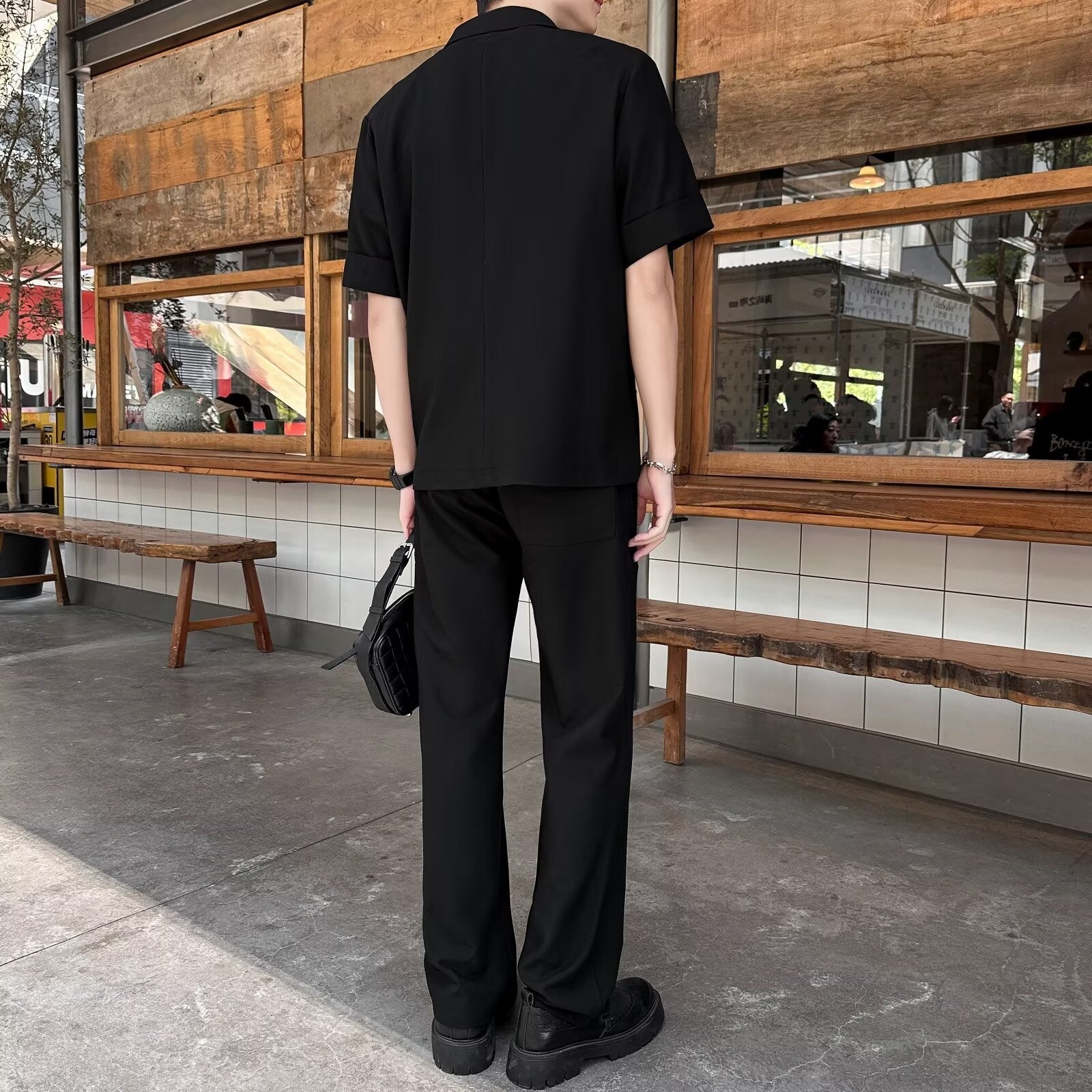 Men's Casual Short-Sleeve Suit Jacket