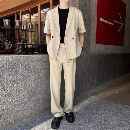 Men's Casual Short-Sleeve Suit Jacket