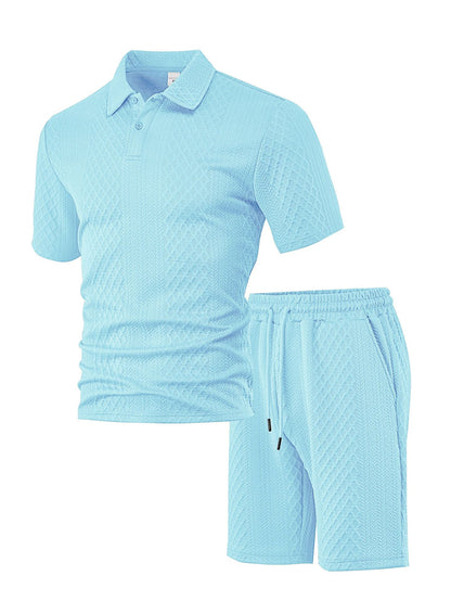 Men's casual short-sleeved suit