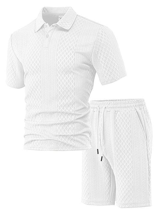 Men's casual short-sleeved suit