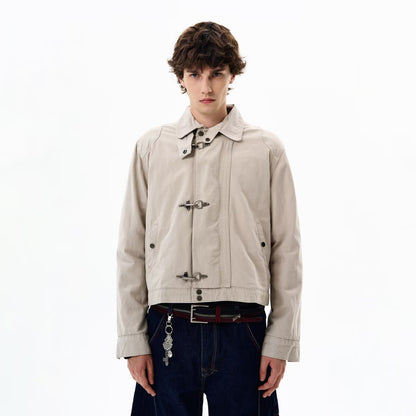 Men's Casual Snap Button Jacket