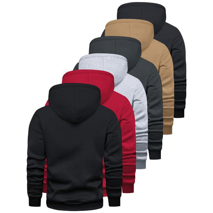 Men's Casual Solid Color Hooded Sweatshirt