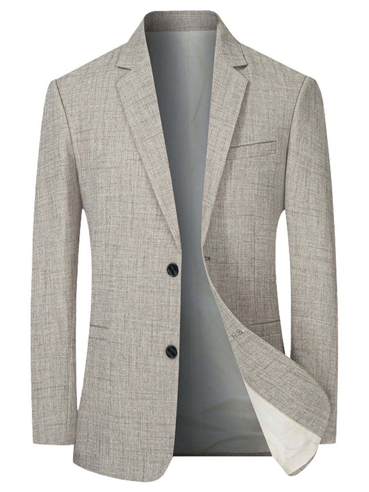 Men's Casual Solid Color Suit Jacket