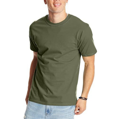 Men's Casual Sports Short-Sleeved Solid Color Round Neck