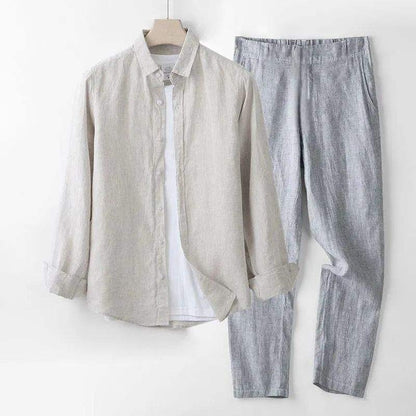 Men’s casual top and long pants