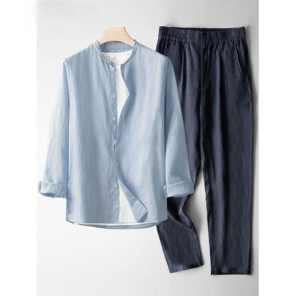 Men’s casual top and long pants