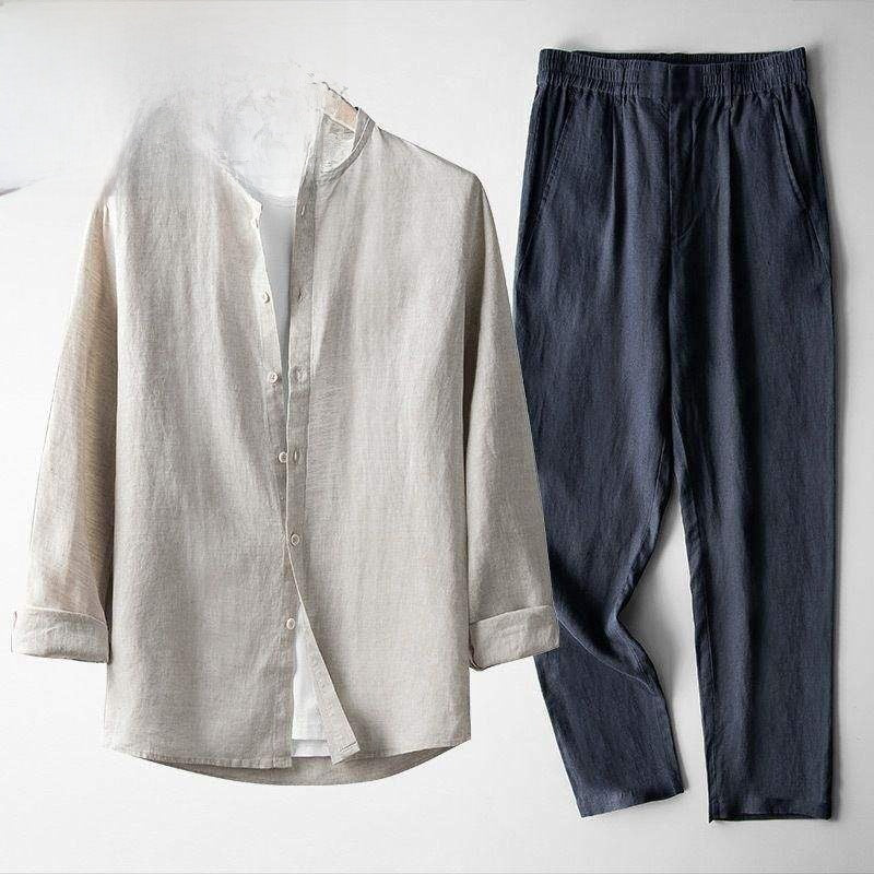 Men’s casual top and long pants