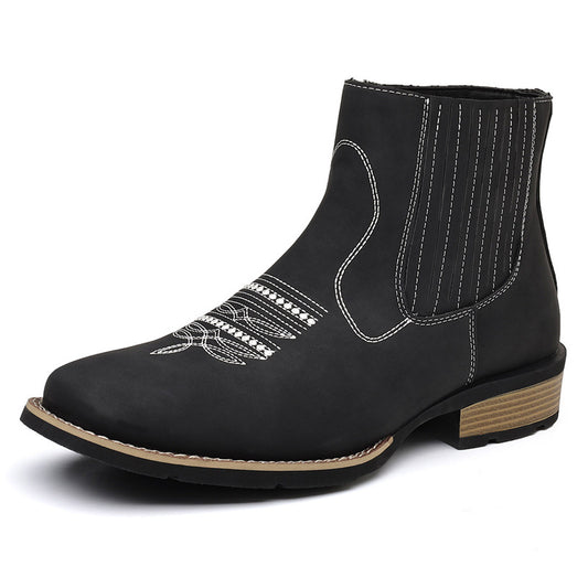 Men's Chelsea Boots Slip-On Casual Leather Shoes