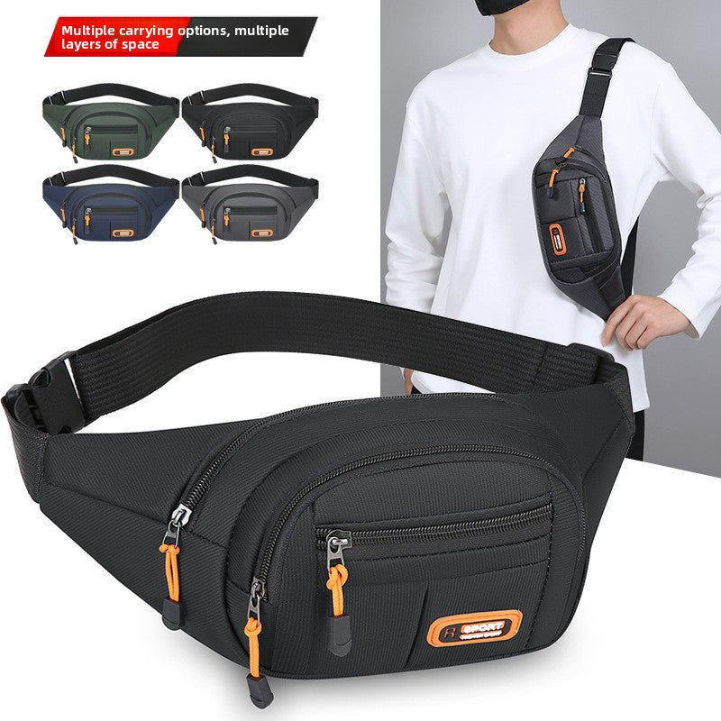 Men's Chest Bag Simple Commuter Crossbody Shoulder Bag