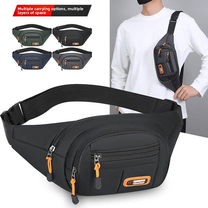 Men's Chest Bag Simple Commuter Crossbody Shoulder Bag