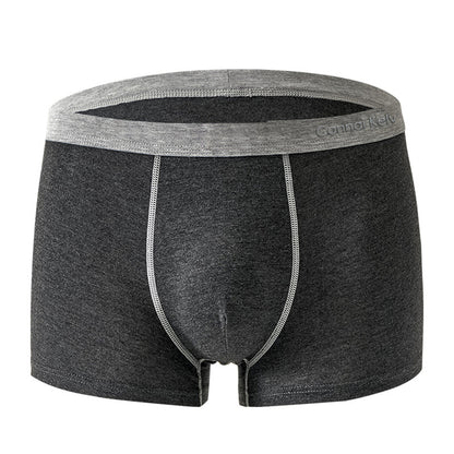 Men's Cotton Boxer Shorts Breathable Seamless Underwear