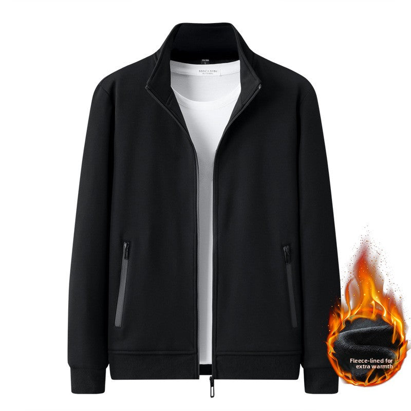 Men's Cotton Casual Suit Jacket and Trousers Set