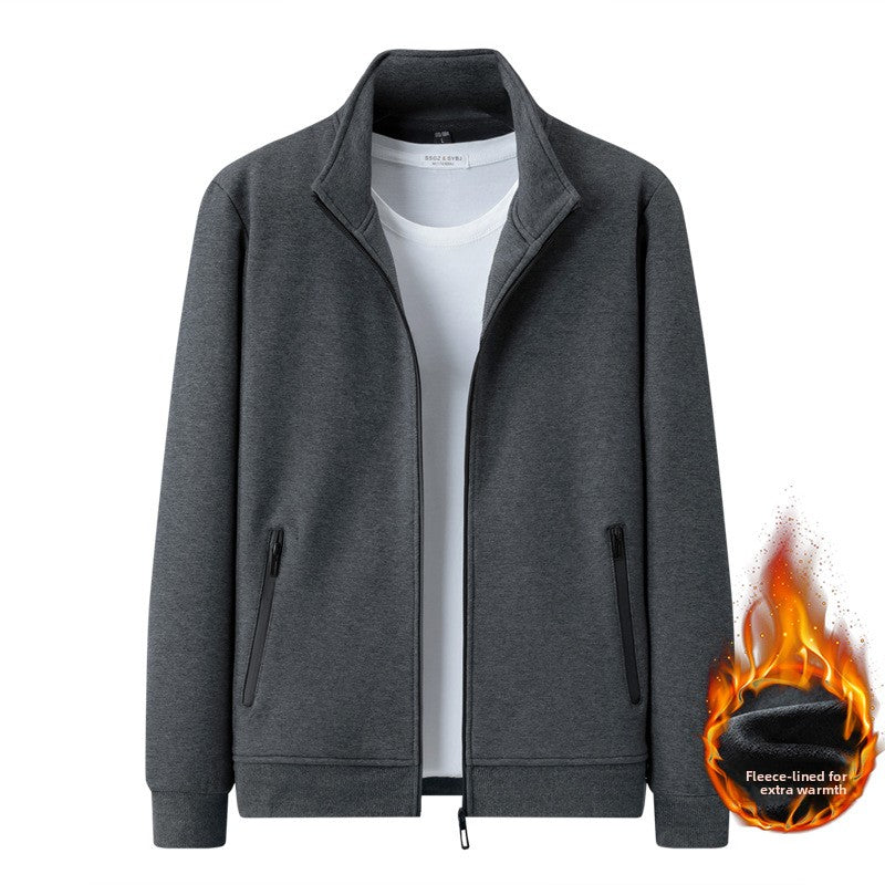 Men's Cotton Casual Suit Jacket and Trousers Set