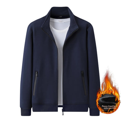 Men's Cotton Casual Suit Jacket and Trousers Set