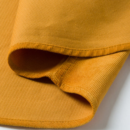 Men's Cotton Corduroy Long Sleeve Shirt Solid Color Casual Business Button-Up