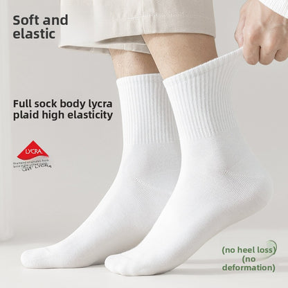 Men's Cotton Mid-Tube Casual Socks
