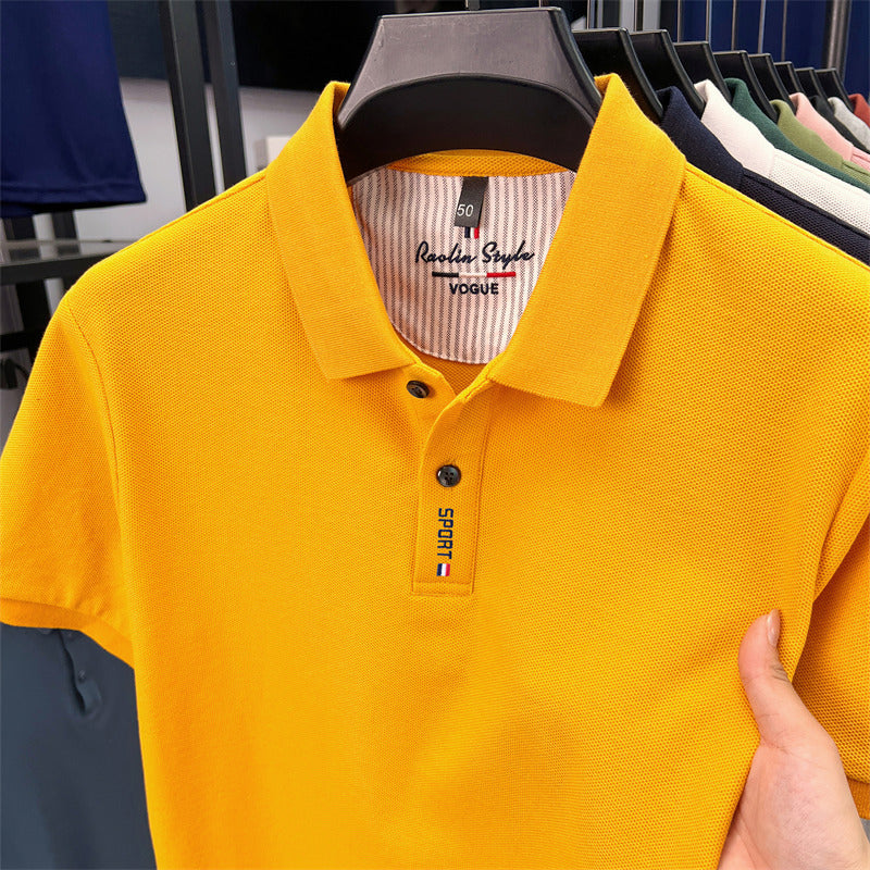 Men's Cotton Short Sleeve Polo Shirt