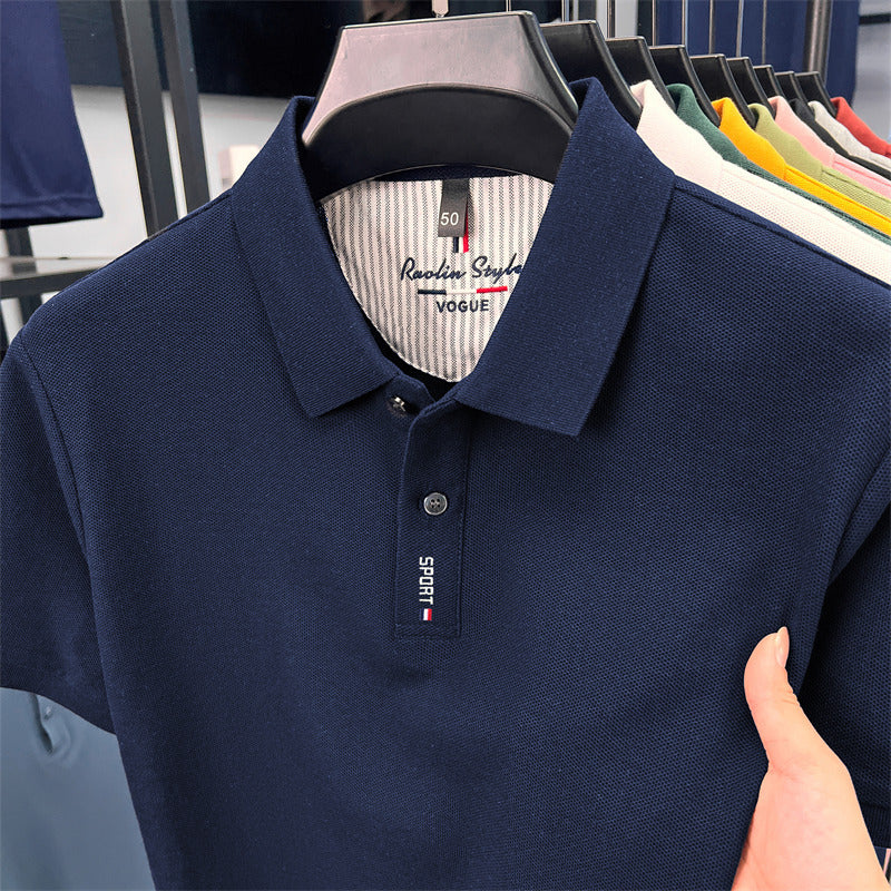 Men's Cotton Short Sleeve Polo Shirt