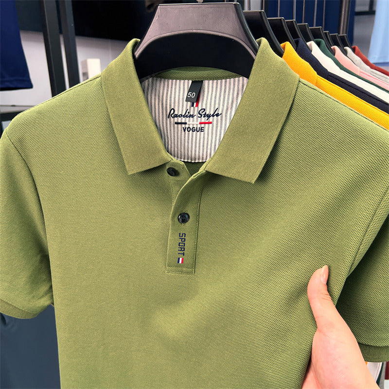 Men's Cotton Short Sleeve Polo Shirt