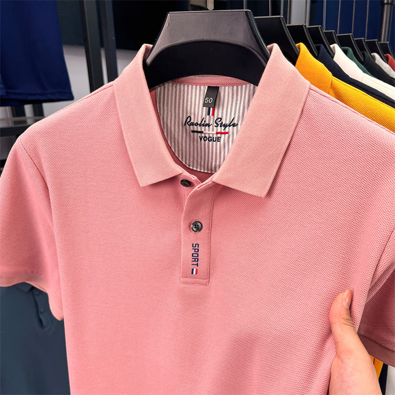 Men's Cotton Short Sleeve Polo Shirt