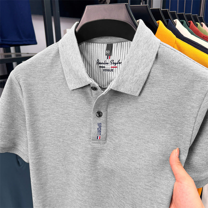 Men's Cotton Short Sleeve Polo Shirt