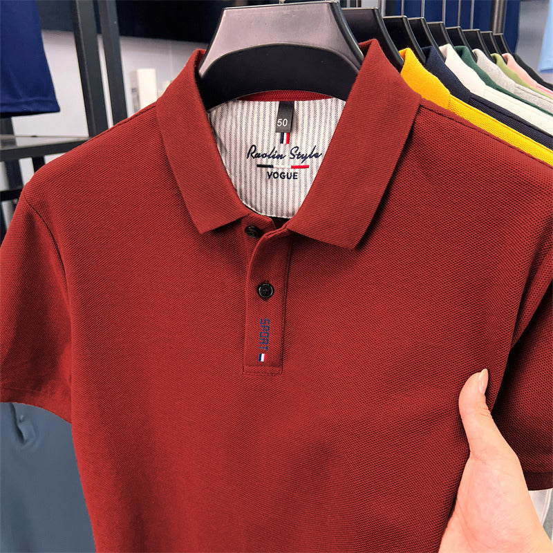 Men's Cotton Short Sleeve Polo Shirt