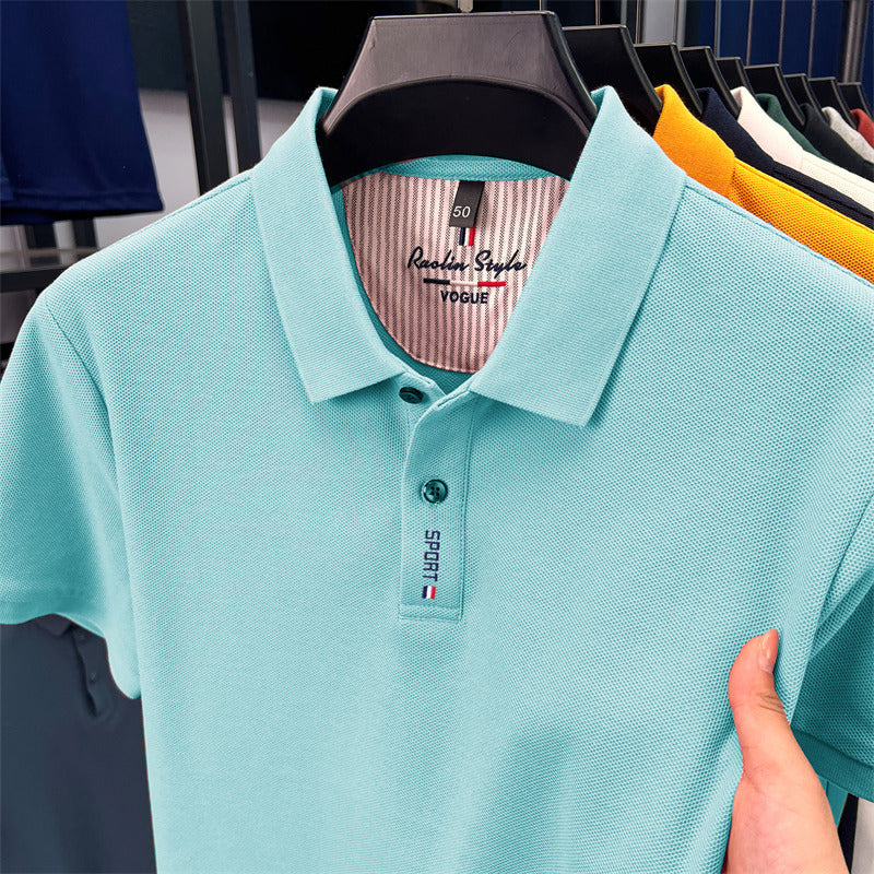 Men's Cotton Short Sleeve Polo Shirt