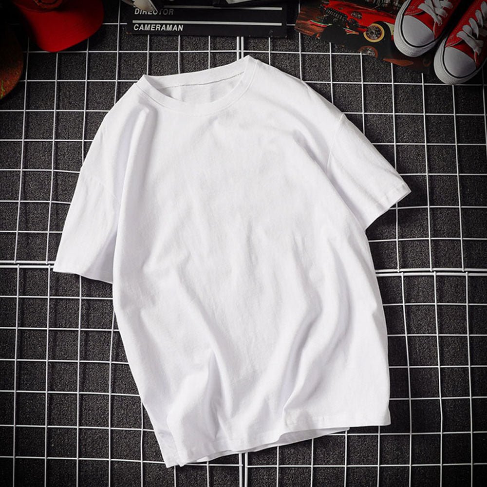 Men's Cotton Short Sleeve Round Neck T-shirt