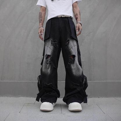 Men's Cotton Straight-Leg Cargo Pants