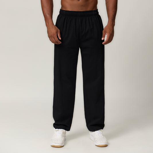 Men's Cotton Straight Leg Casual Trousers