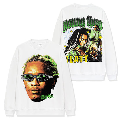 Men's Cotton Streetwear Printed T-shirt Loose Fit