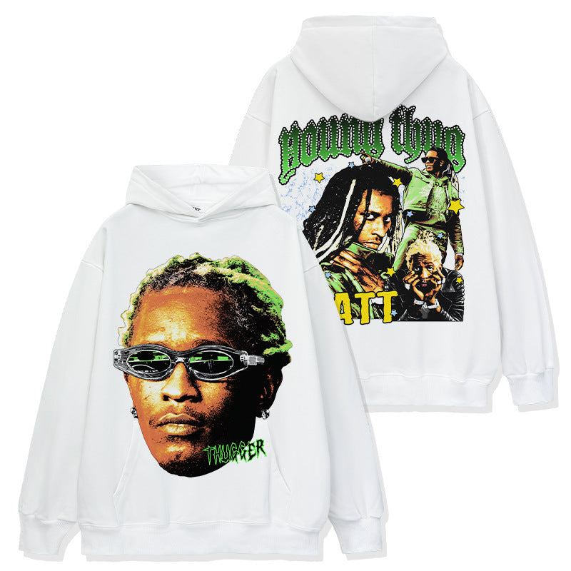 Men's Cotton Streetwear Printed T-shirt Loose Fit